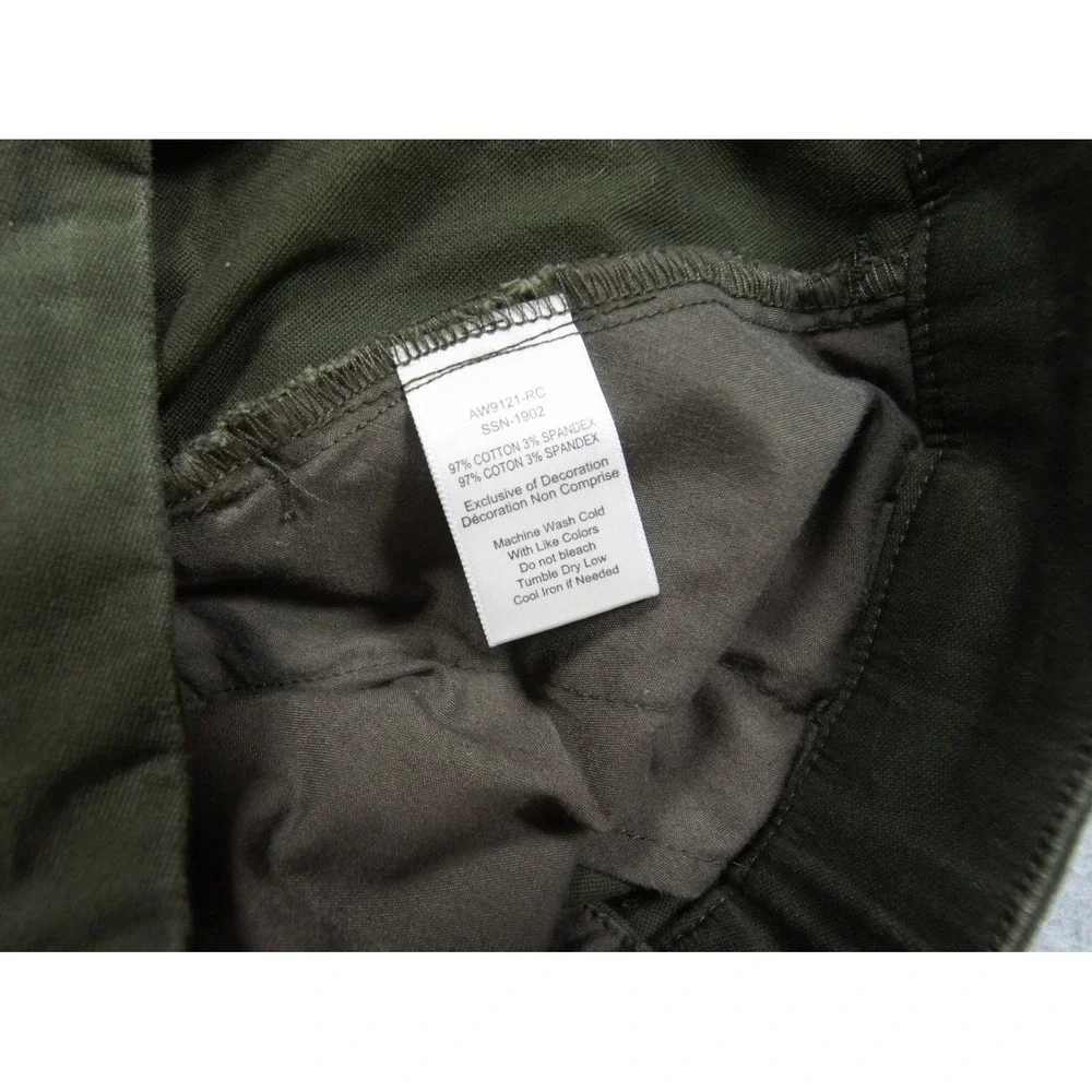 ATM Pants Womens 6 Green Enzyme Wash Cropped Boyfriend Pant Ladies Casual